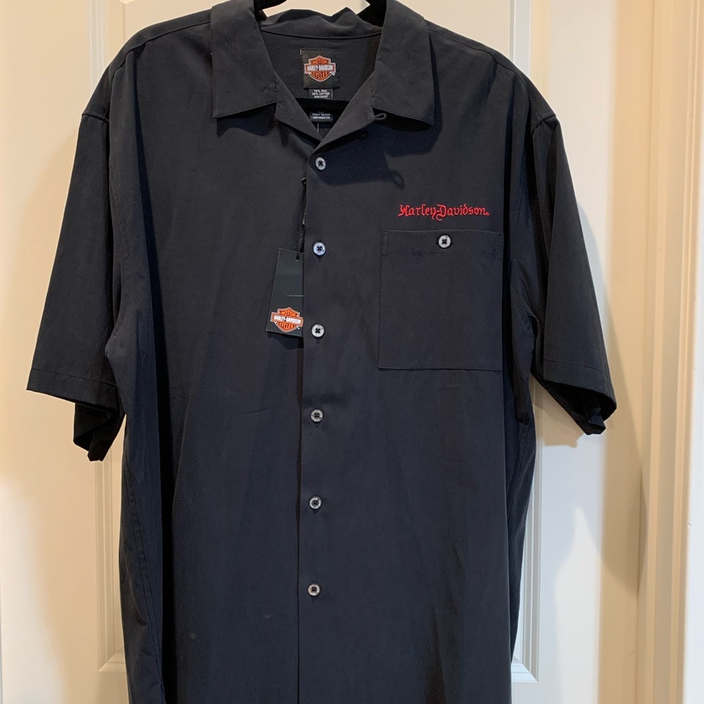 NWT Tori Richard Harley Davidson Mischief Shirt - Picture 6 of 15